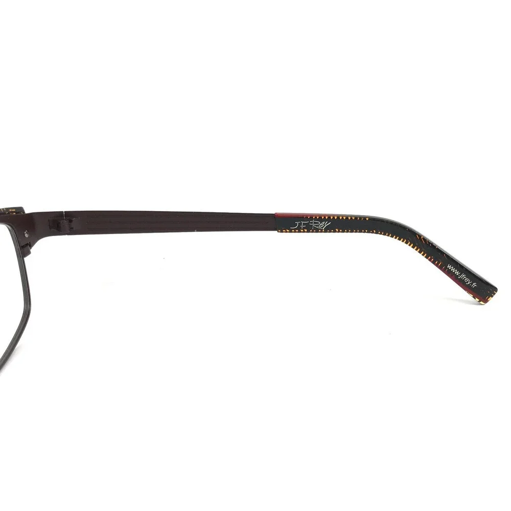 J.F. Rey Eyeglasses Frames JF2572 9060 Brown Green Yellow Cat Eye 53-18-138